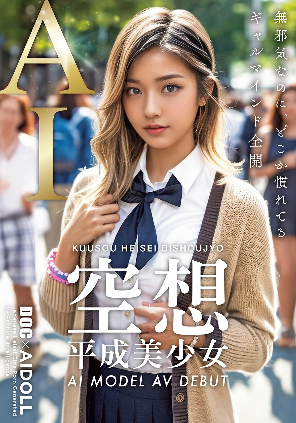 【先行公開】空想平成美少女 AI MODEL AV DEBUT
